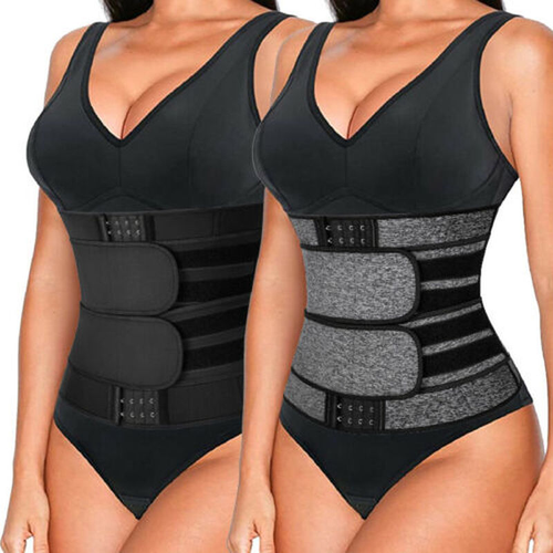 Women & Men Waist Trainer Corset Cincher Belt Tummy Control Slimming Body Shaper - Afbeelding 1 van 12