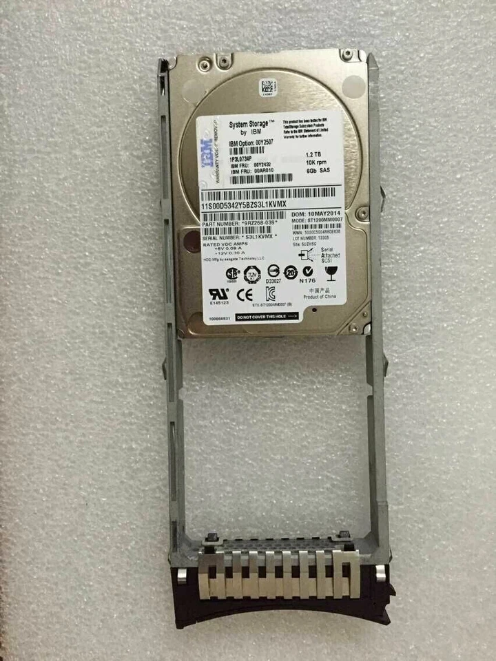 IBM Storwize V3700 00Y2432 00Y2507 00MJ149 1.2TB 10K SAS 2.5 Hard Drive - Image 3 of 4