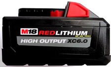  1 GENUINE BARE M18 Milwaukee 48-11-1865 6.0 AH Battery 18V 18 Volt High Output