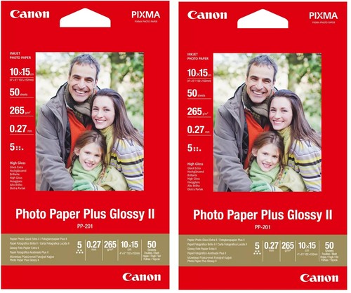 Original Canon PP-201, Glossy II Inkjet Photo Paper Plus, 265 gsm Lot - Afbeelding 4 van 9