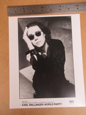 Karl Wallinger World Party  Music Promo Image vintage item see down listing