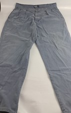 Vintage Polo Ralph Lauren Mens Chino Pants RN 41381 Blue / Gray Pleated Cotton