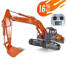 360 DIM-H3 1/12 Metal Hydraulic RC Excavator Assembled Digger Light System