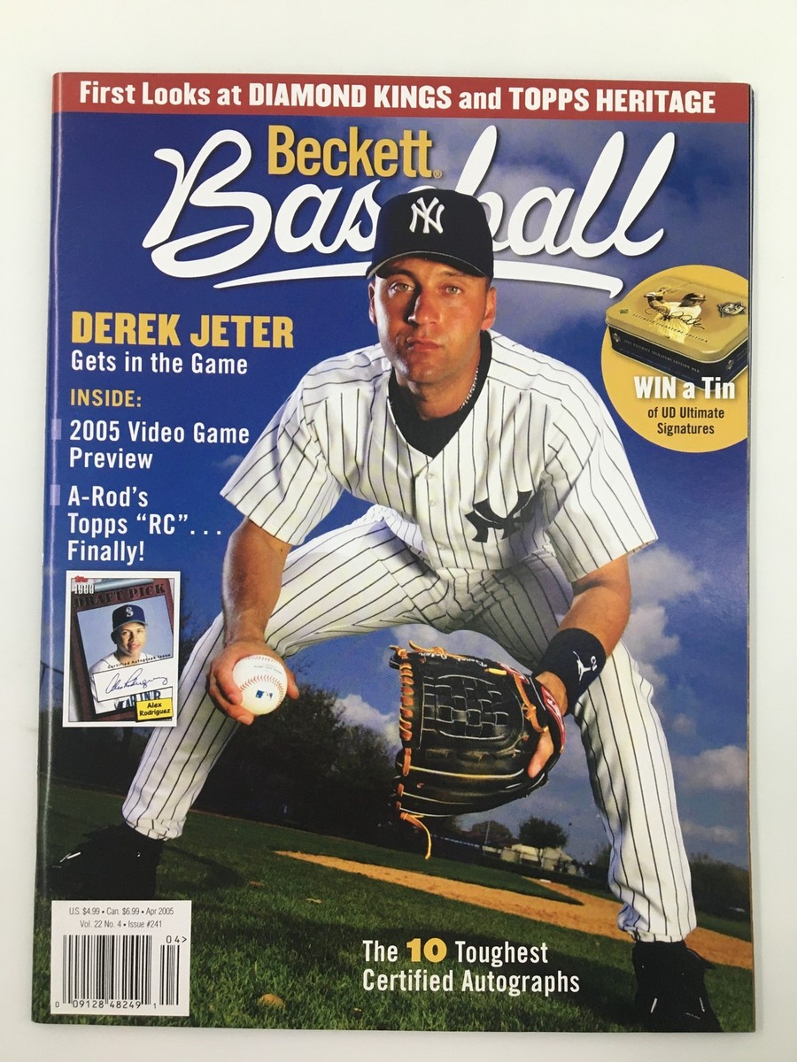 Beckett Baseball Magazine April 2005 Derek Jeter & Alex Rodriguez