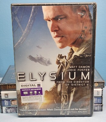 Elysium DVD NEW Sci-Fi Movie starring Matt Damon Jodie Foster 