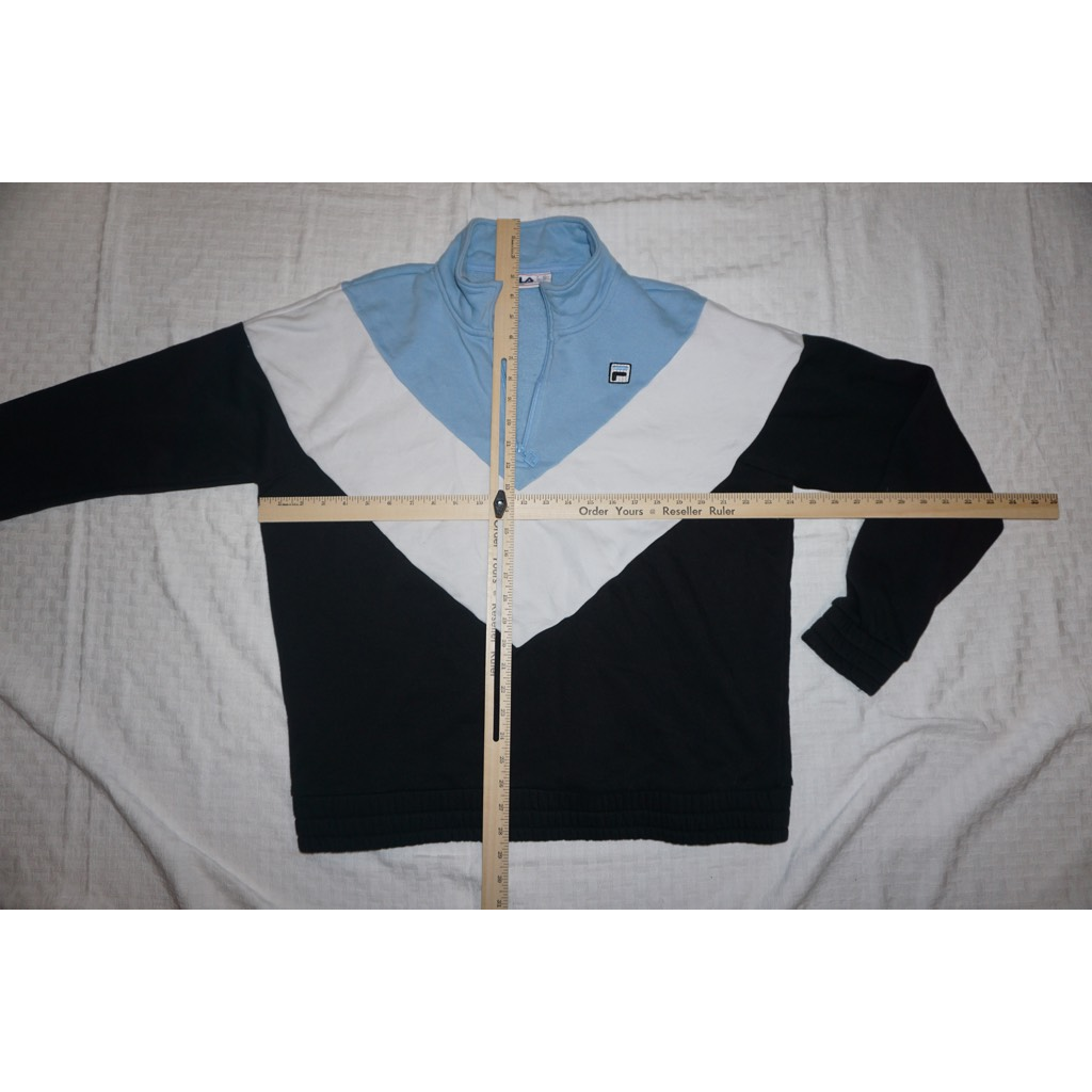 FILA Giacca Donna Track Multicolore Chevron 1 2 Zip Manica Lunga Activewear XXL