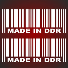 Made in DDR Style Aufkleber Sticker Sticker Bomb IFA DDR GDR Auto Karten Trabi