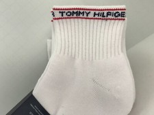 Men's Tommy Hilfiger Socks, White Quarter Crew Socks, 6 Pair, 36 MSRP