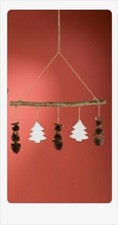 Holz Weihnachts H&auml;ngedeko 1 H&auml;nger Motiv sortiert