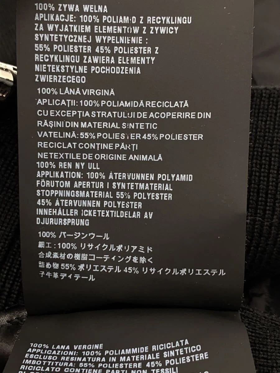 PRADA Felpa con Cappuccio Zip 21AW Docking Jacket 48 Lana Nero UMG107