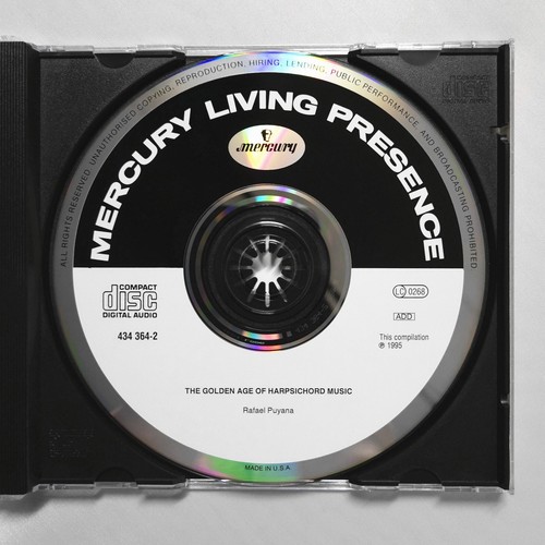 The Golden Age of Harpsichord Music Rafael Puyana CD Mercury Living Presence - Picture 3 of 3
