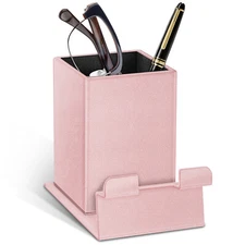 Eyeglasses Makeup Brushes Holder w/ Magnetic Base Phone Stand Desktop Organizer