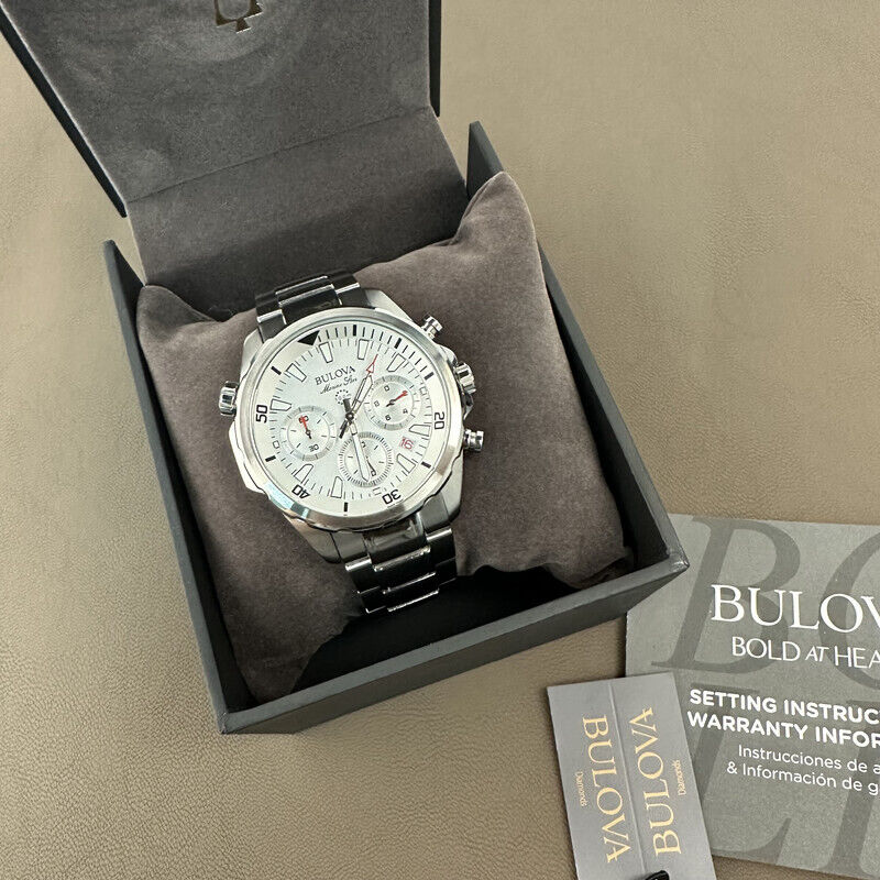Bulova 96B255 Men's Marine Star/White Dial 6-Hand Bulova 96B255 Men's Marine Star/White Dial 6-Hand