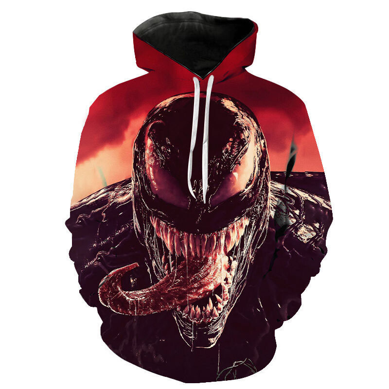 Venom Spiderman Deadpool Hoodie 3D Sweatshirts Coat Superhero Jacket  Costumes | eBay