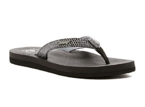 Sandalias chanclas para mujer Reef STAR SASSY negras plateadas brillantes con soporte para arco - Imagen 4 de 4