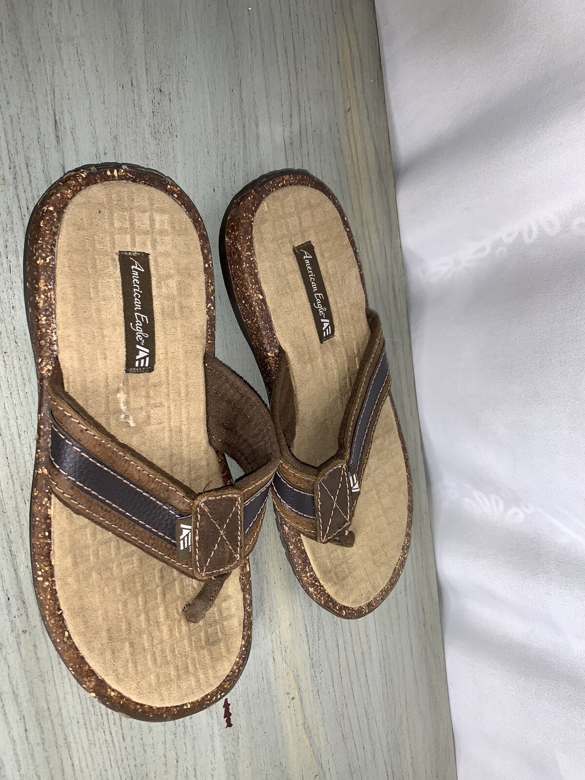 LEATHER Flip Flops SIZE 