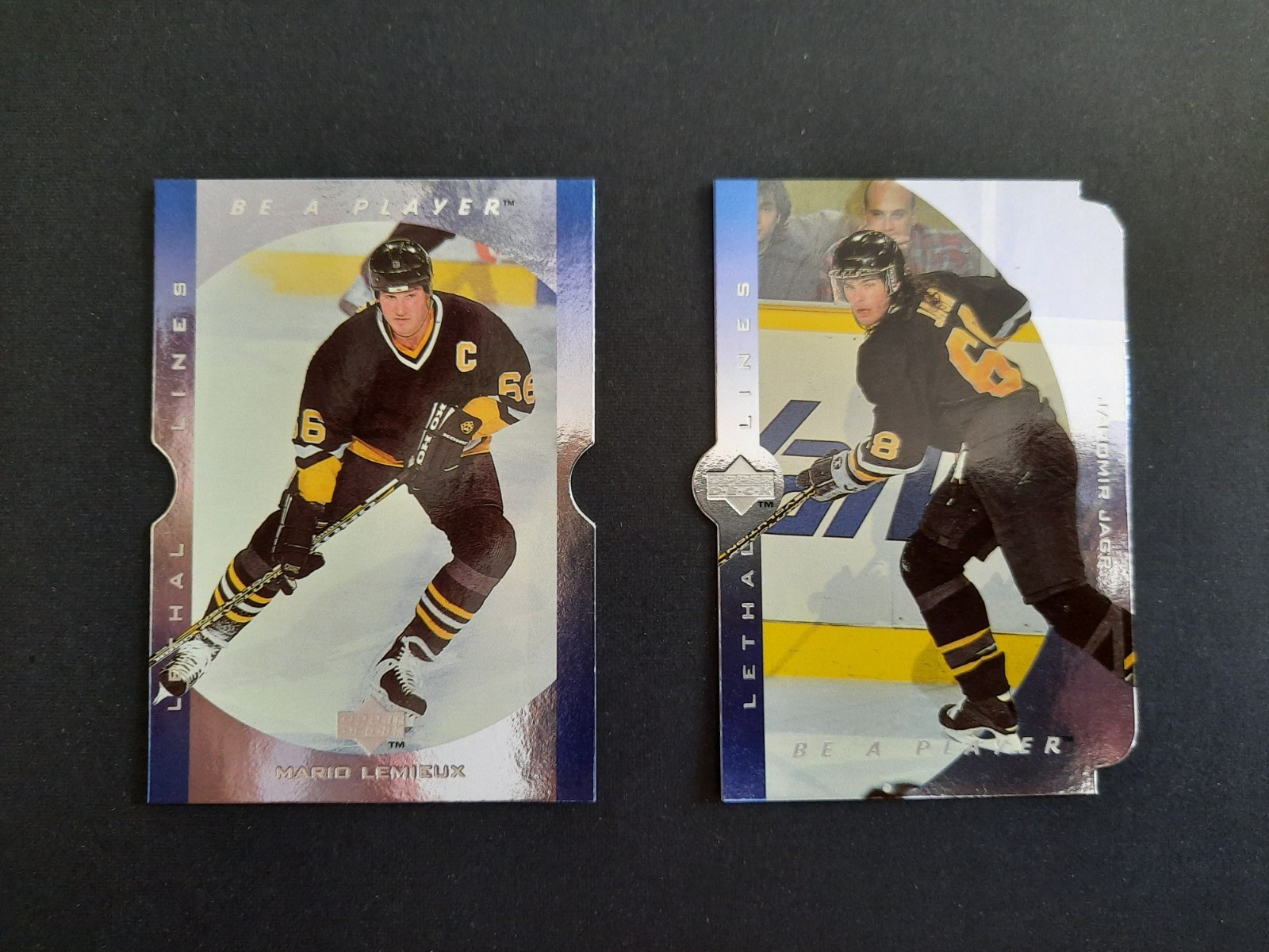 1995-96 Upper Deck Lemieux / Jagr Be a Player - Lethal Lines Die-Cut