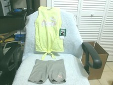 Girl's Puma 2 Piece Set Yellow Pear New With Tags Size 5