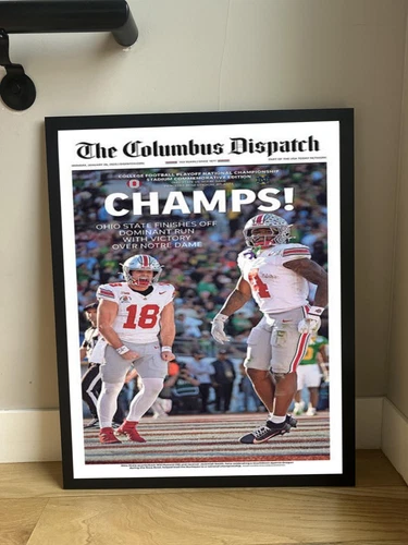 Ohio State Buckeyes Win 2025 CFP Poster