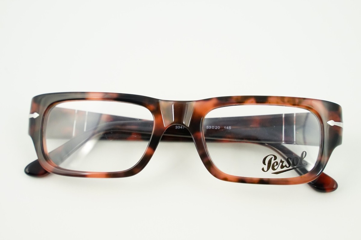 NEW PERSOL PO 3347-V 1212 RED HAVANA UNISEX EYEGLASSES 53MM 20 145 Persol PO3347V with Red Havana Frame | Persol® US main image 2