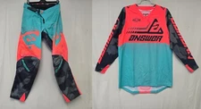 Answer Racing ANSR Elite Motocross Gear Set Orange/Black Mens 32/Medium SAMPLE