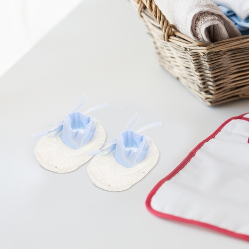 Fundas anti guantes para pies de bebé niña recién nacido para evitar arañazos - Imagen 5 de 12