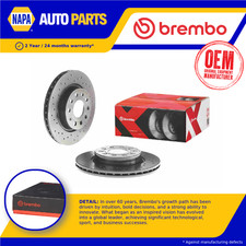 2x Brake Discs Pair Vented fits SEAT LEON 1P1 Front 05 to 12 280mm Set Brembo