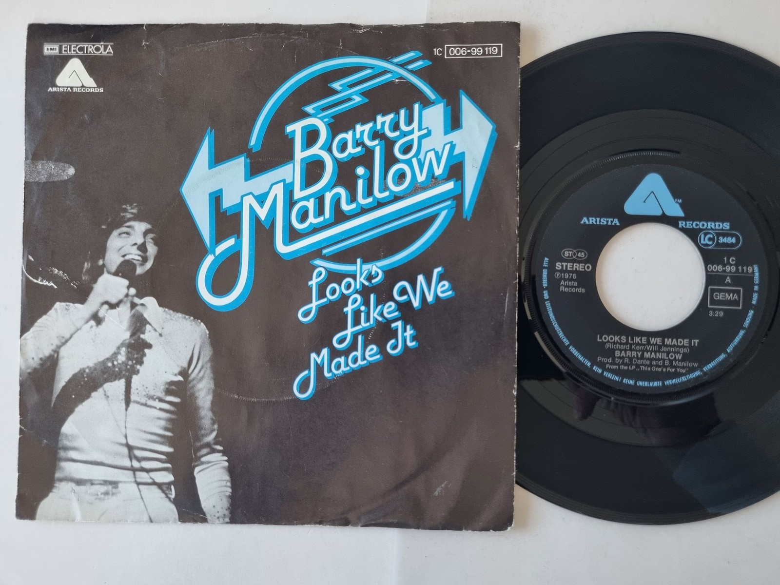 Barry Manilow - Looks Like We Made It 7'' Vinyl Germany