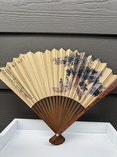 Handmade Silk Bamboo Printing Party Hand Held Folding Dance Fan 180 