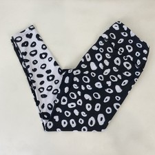 Tikiboo Leggings einfarbig schwarz-weiß volle Länge Größe 2XL Damen Ladies