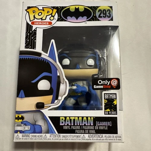 Funko Pop! Batman Gamer #293 GameStop Exclusive – Batman 80 Years