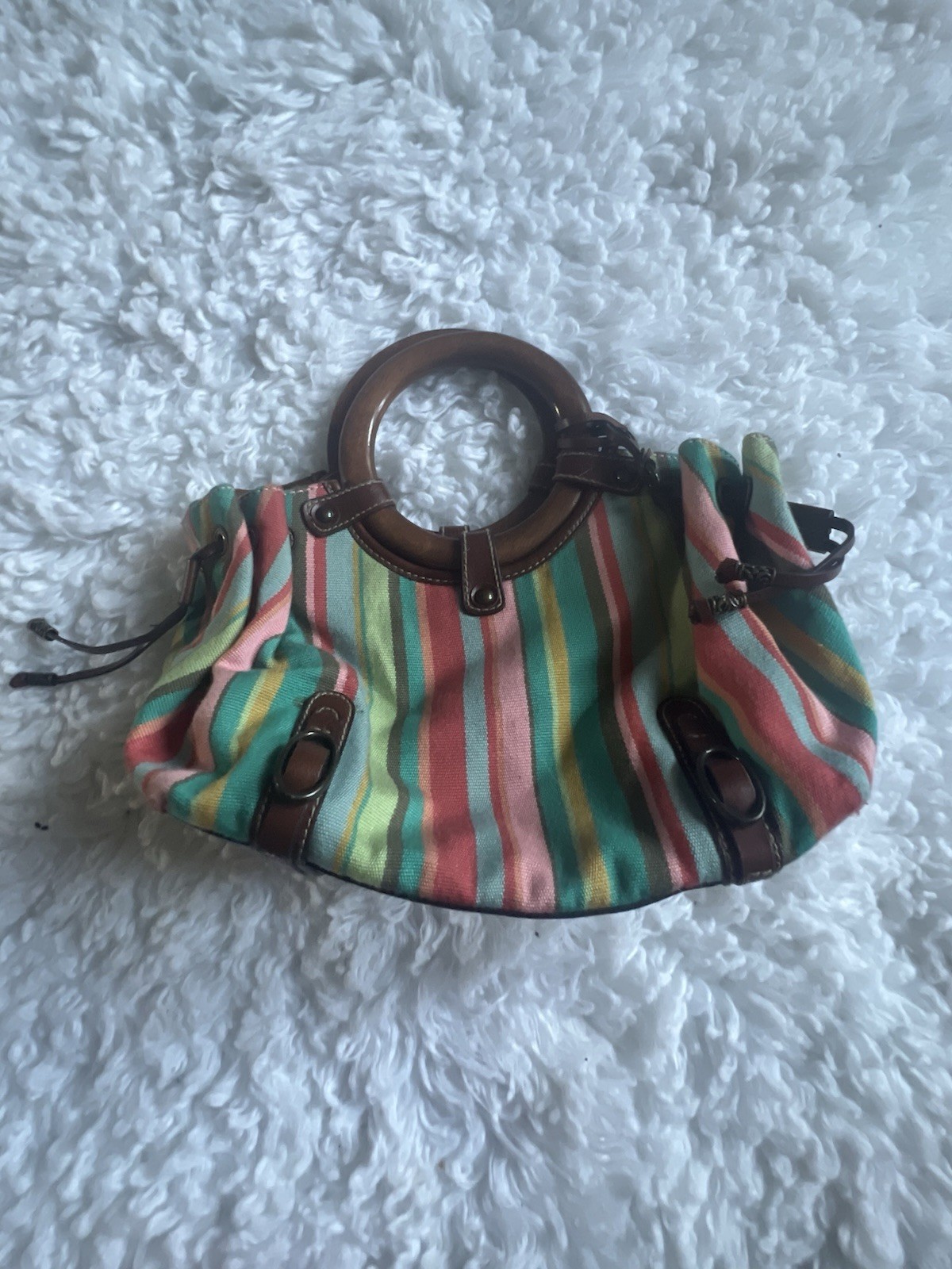 Fossil Multicolor Patchwork Leather Shoulder Bag … - image 3