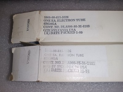 Sylvania 6BG6GA New Old Stock beam power tube electron valve tested good +