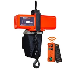 1/2 ton 1100 lb 110~120V Mini Electric Chain Hoist 10 ft Chain H1 Duty Wirel