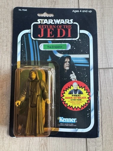 Star Wars ROTJ Emperor 1983 Kenner Vintage MOC 79 Back Sealed
