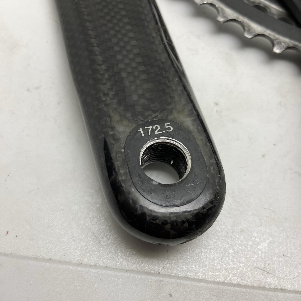 Pédalier Stronglight Delta Carbone – 172mm 52-42T – NOS Rare – Carbone