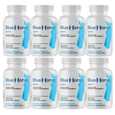 Blue Horse Male Performance Maximum Strength Supplement - 8 Bottles