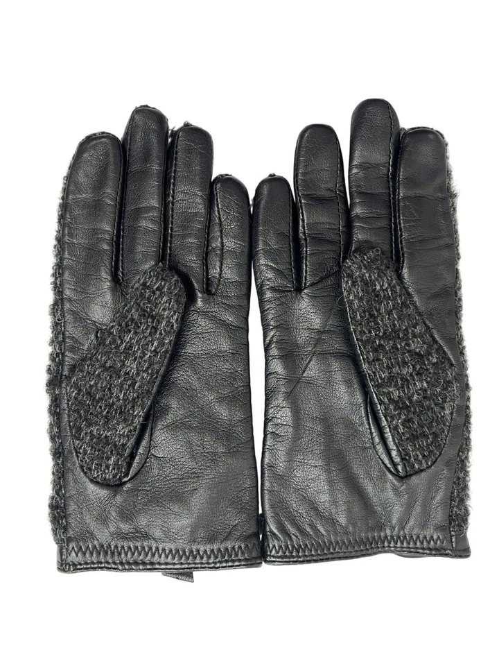 Guantes de cuero Club Monaco en negro Foto 2 de 4