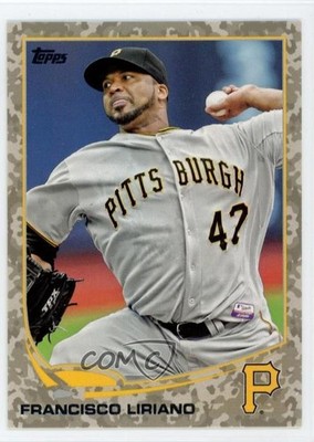2013 Topps Update Desert Camo 15/99 Francisco Liriano #US271 0ut3