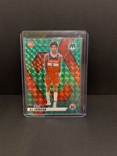 2024-25 Panini Mosaic - Rookies AJ Johnson #215 Green Mosaic Prizm (RC)