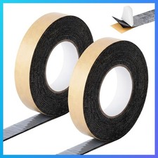 2 Pack 1in x 50ft Butyl Tape Double Sided 47mil Thick Black