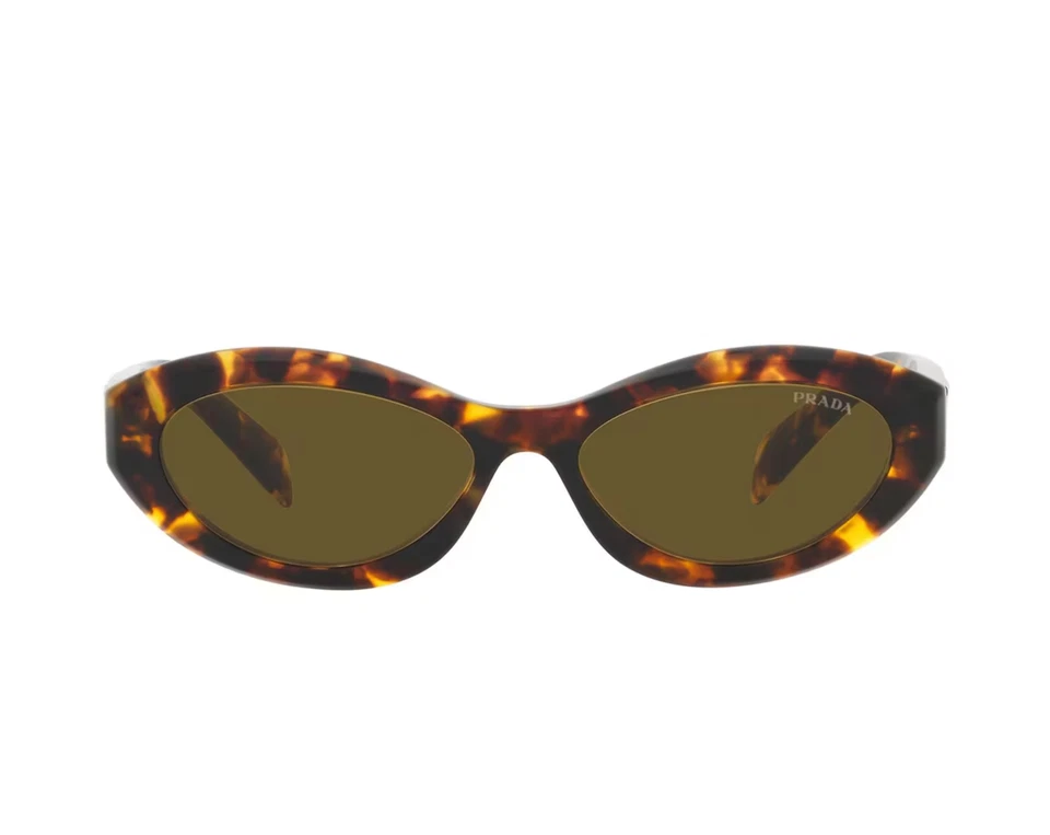 Gafas de sol ovaladas Prada PR26ZS 14L09Z en lente tortuga/marrón 100 % UV Foto 3 de 4