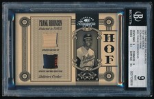 2005 Timeless Treasures FRANK ROBINSON Materials Combos Prime /5 *Orioles* BGS 9