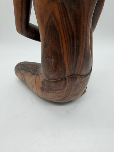 Vintage Indonesian Balinese Wood Carving of Woman Marked Injwarda Mas Bali - 第 12/19 張圖片