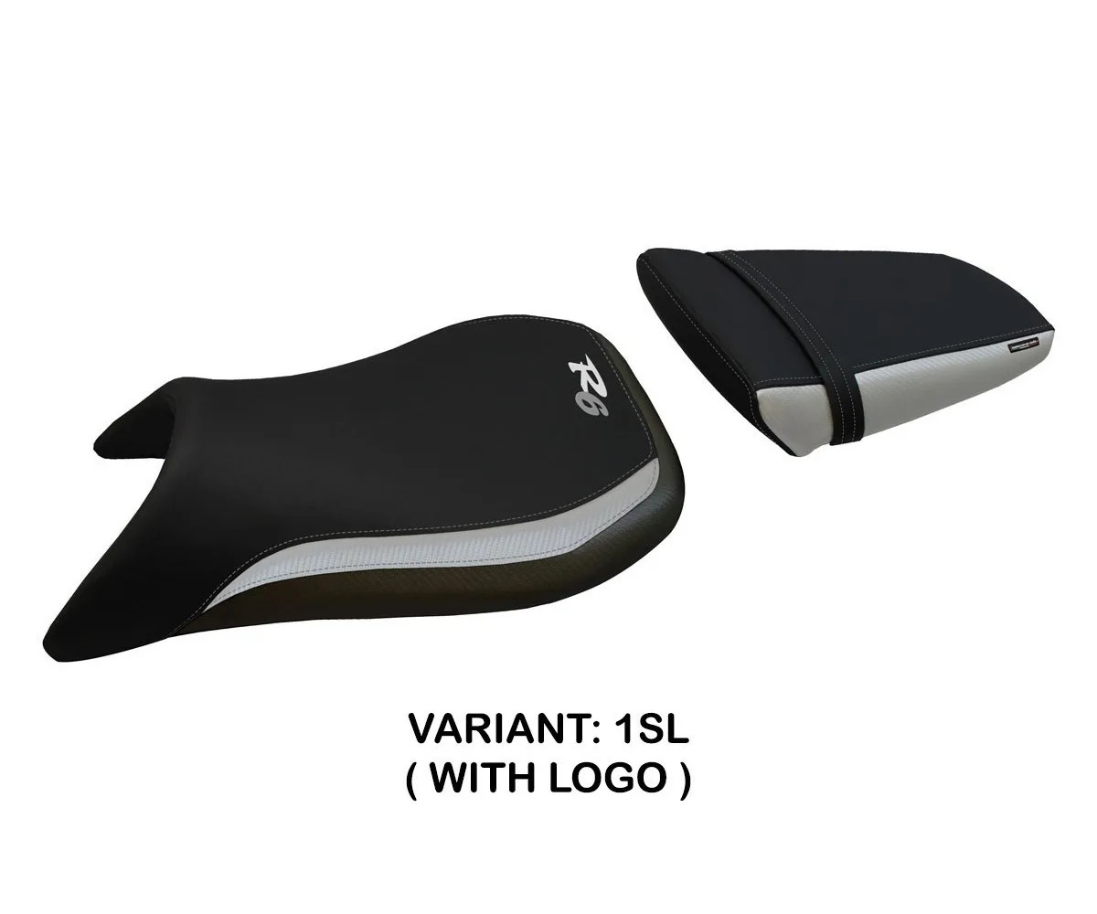 Seat saddle cover Blackburn Silver (SL) TPZ Italia for YAMAHA R6 2003 > 2005 1Go