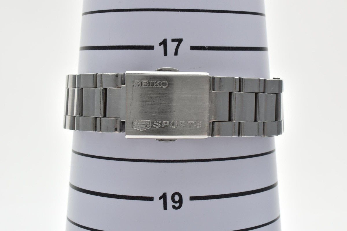 Rare* Seiko 7S36-0050 Seiko 5 Sports Day Date Black Dial Automatic