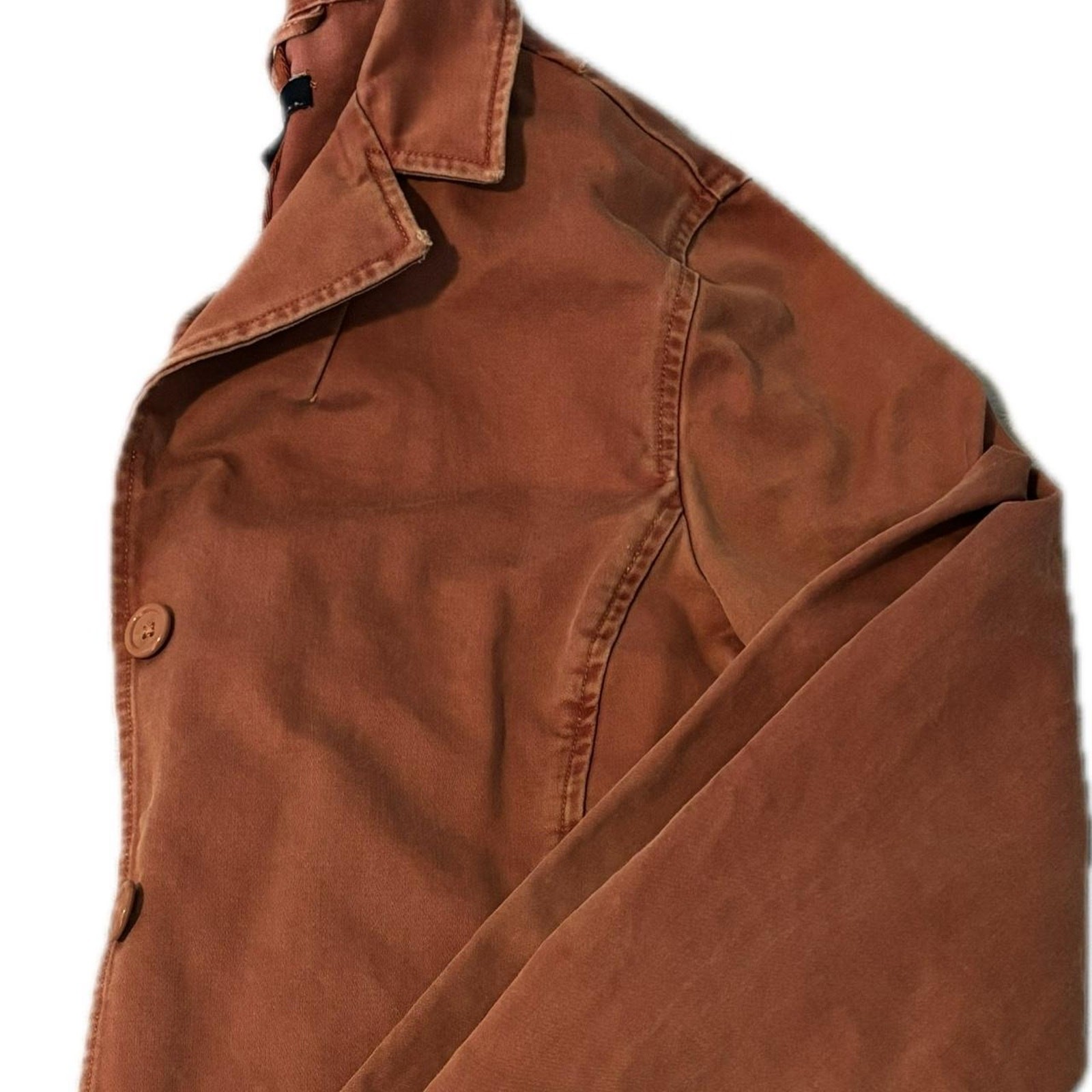 Gap Retro Orange / Brown Basic Jacket with Button… - image 3