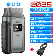XTOOL A30M V2.0 Wireless Auto OBD2 Scanner All System Diagnostic Tool With Cable
