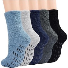 SIMIYA 5 Pairs Women Slipper Fluffy Socks Winter Warm Socks Soft Thermal Cozy 