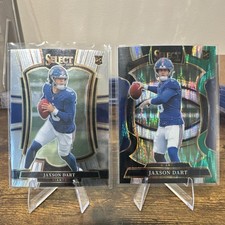 2025 Panini Select Football Jaxson Dart Giants Rookie Card Lot - 2 Cards